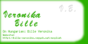 veronika bille business card